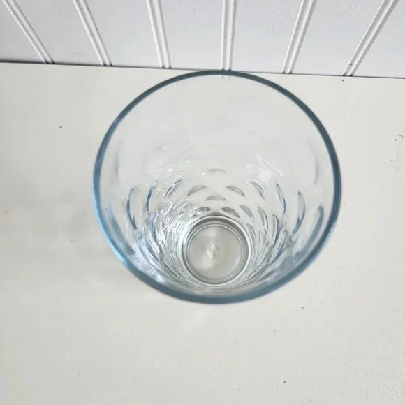 Set of 8 Anchor Hocking Impressed Dot Thumbprint Highball Tumblers Glasses - Picture 8 of 10